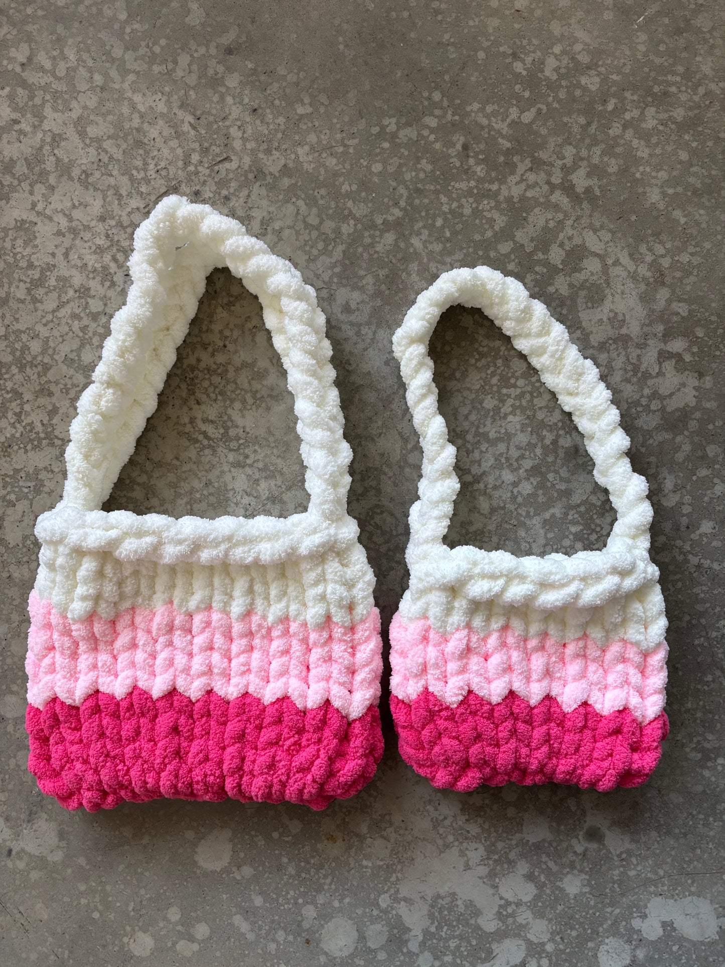 Chenille Purse - Valentine’s Ombré