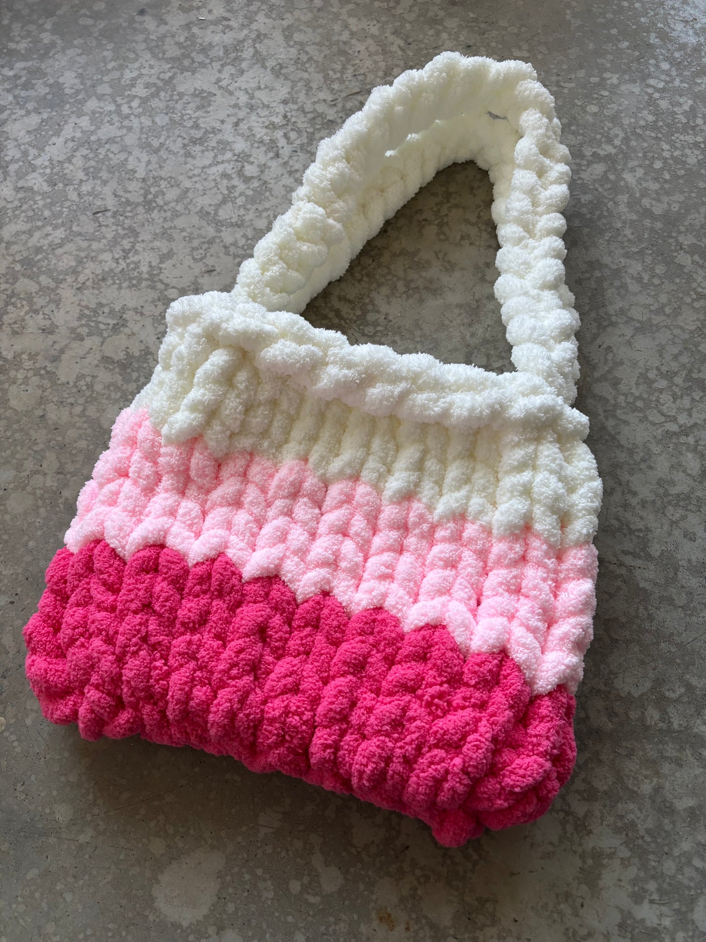 Chenille Purse - Valentine’s Ombré