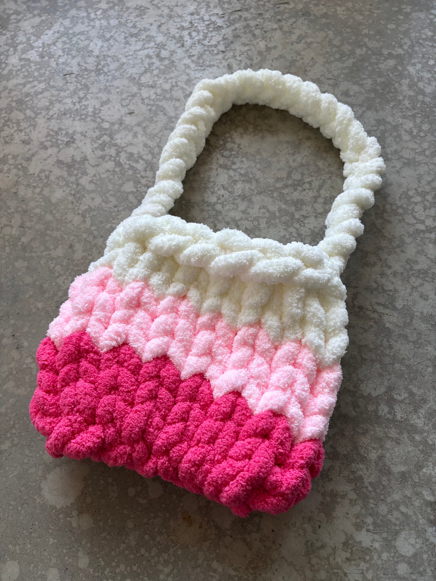Chenille Purse - Valentine’s Ombré