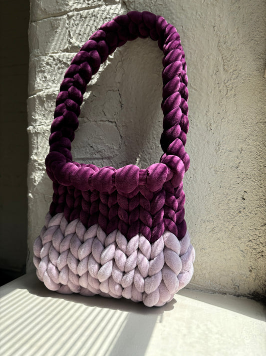 Velvet Purse - Purple Ombré